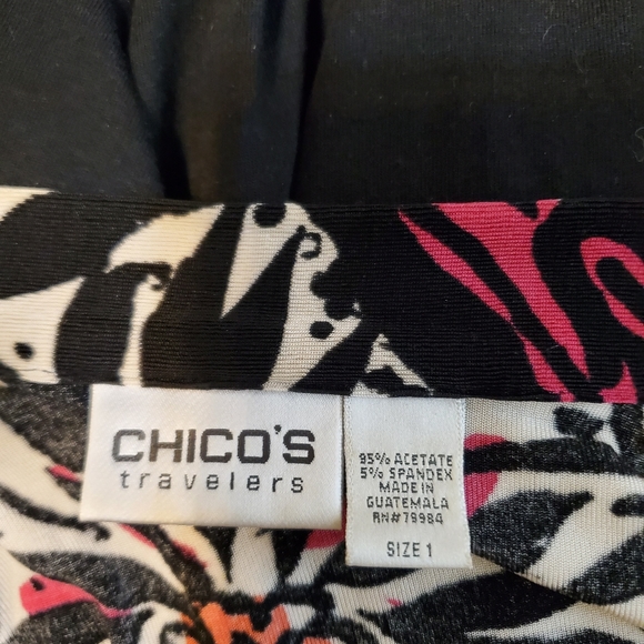 Chico's  flower graphic jacket - Picture 5 of 7